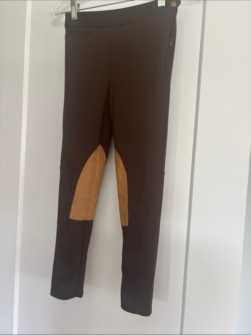 Polo by Ralph Lauren Brown Leggings with Tan Knee Patches